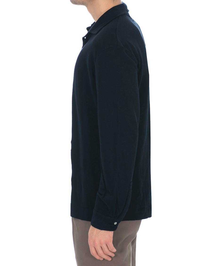 Herre | Gensere | Massimo Alba | Raya Long Sleeve Polo Navy