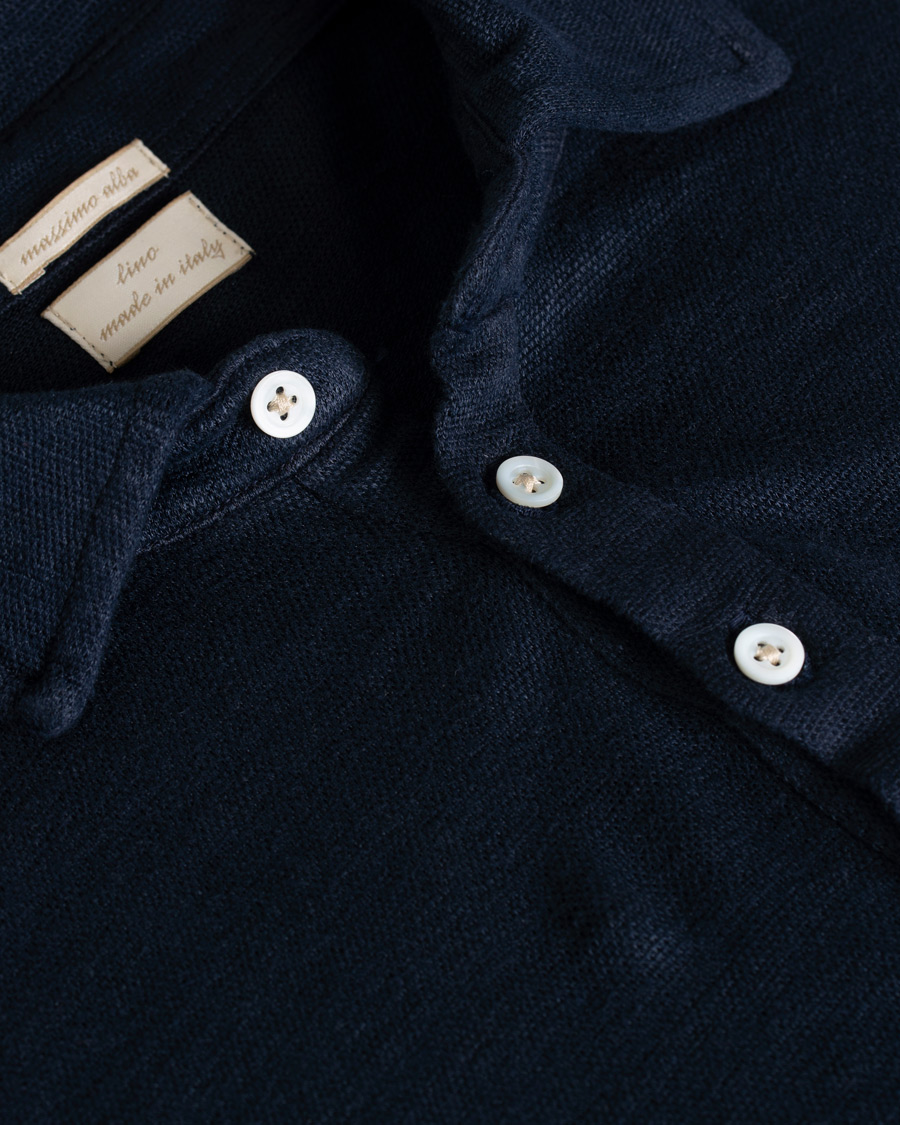 Herre | Gensere | Massimo Alba | Raya Long Sleeve Polo Navy
