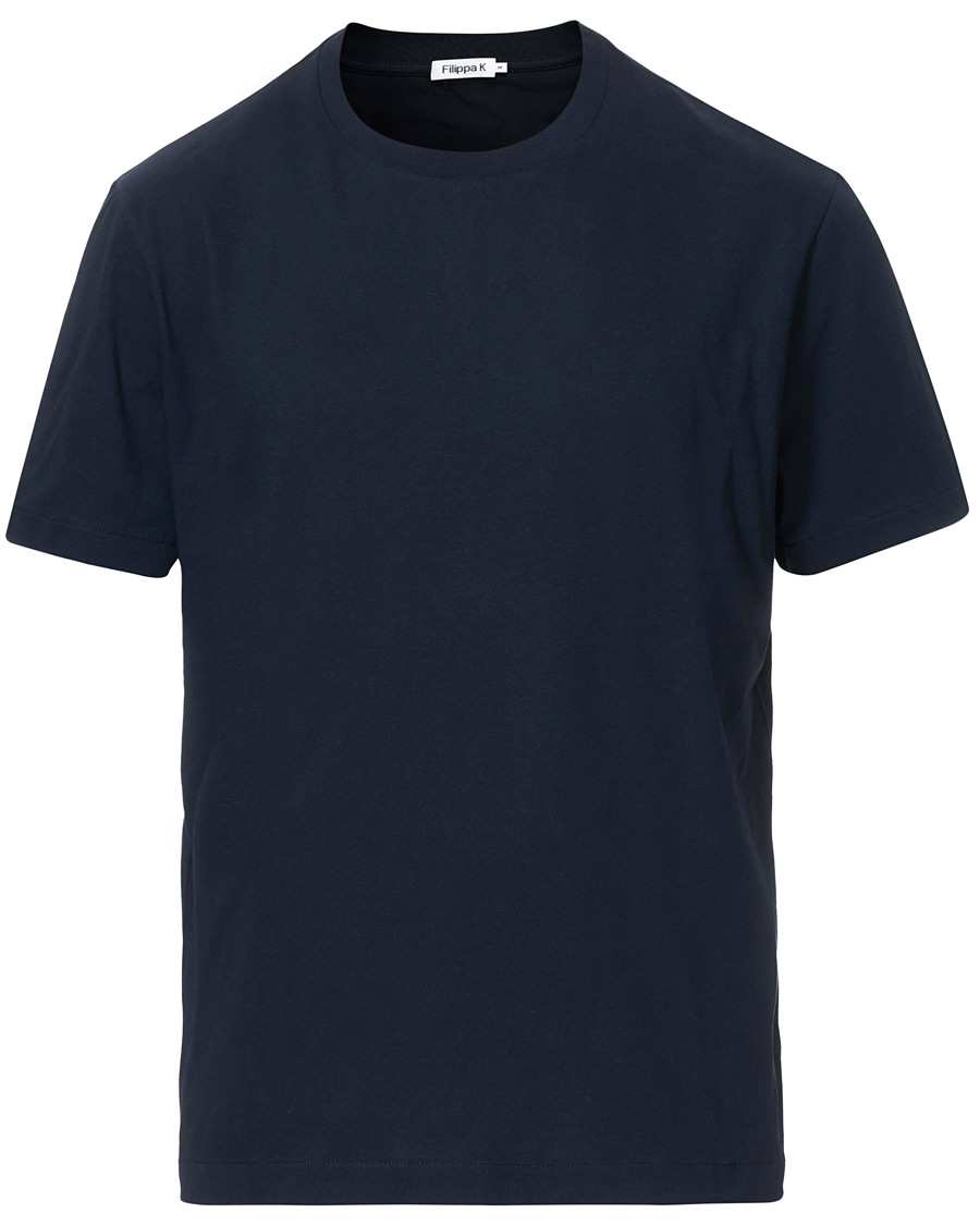 Herre | T-Shirts | Filippa K | Single Jersey Regular Tee Navy
