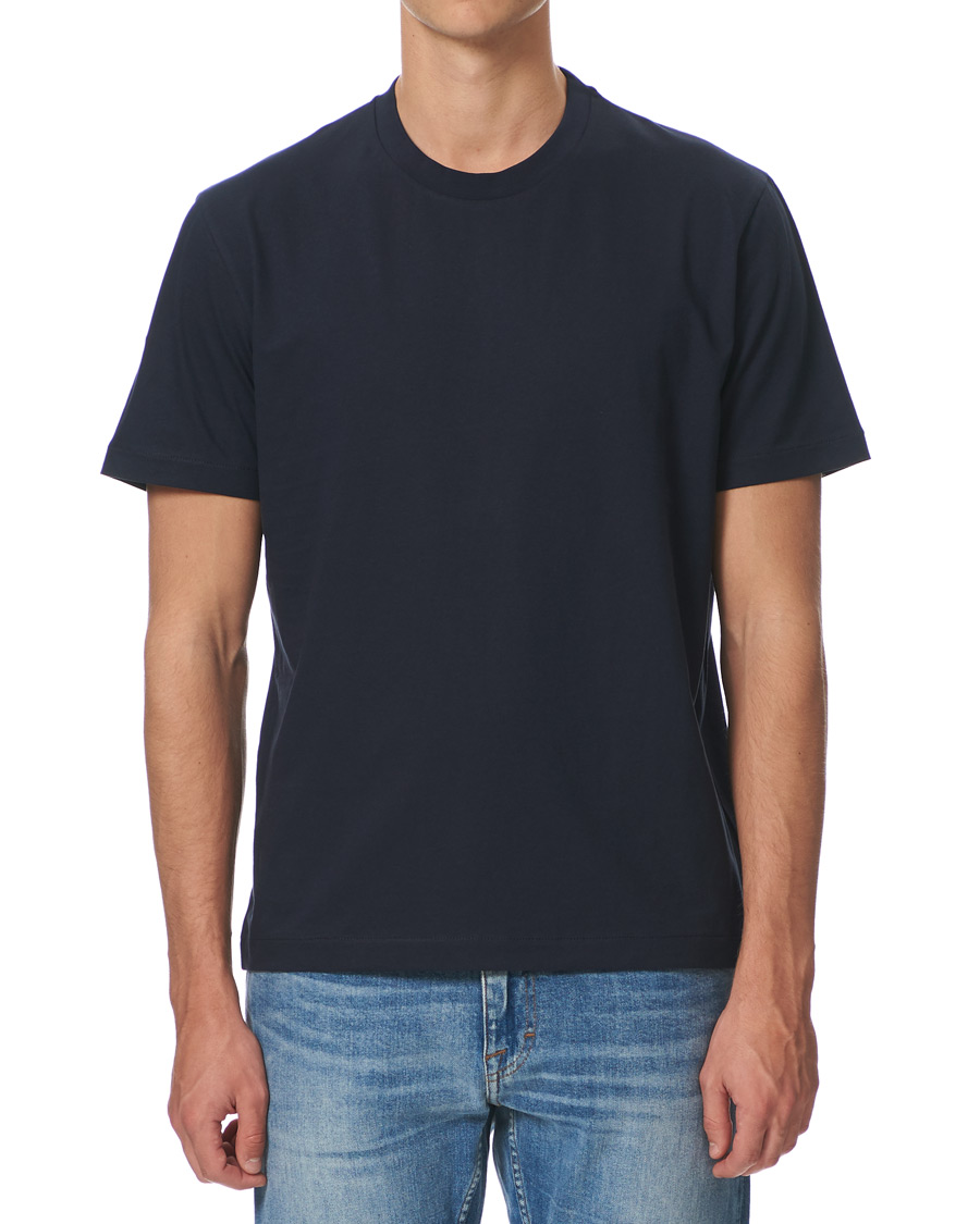 Herre | T-Shirts | Filippa K | Single Jersey Regular Tee Navy