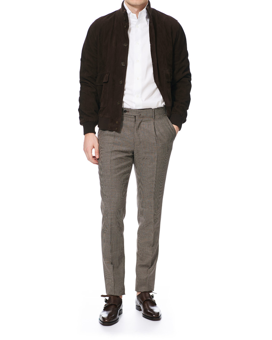 Herre | Skjorter | Mazzarelli | Soft Oxford Button Down Shirt White