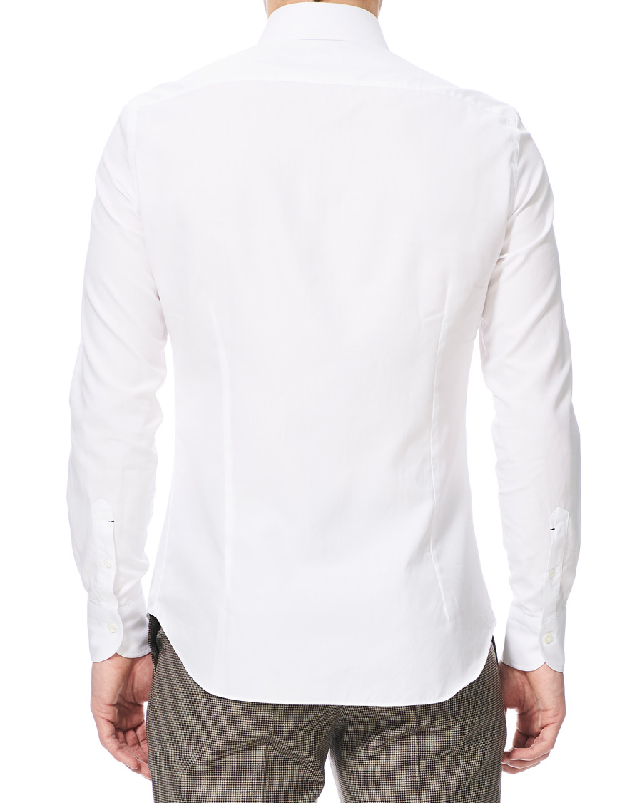 Herre | Skjorter | Mazzarelli | Soft Oxford Button Down Shirt White