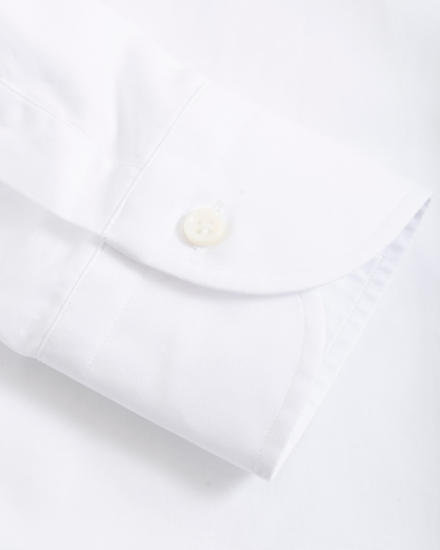 Herre | Skjorter | Mazzarelli | Soft Oxford Button Down Shirt White