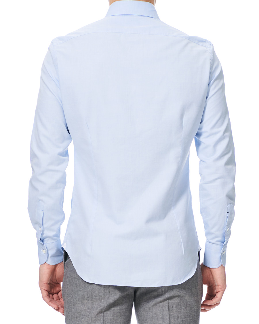 Herre | Skjorter | Mazzarelli | Soft Oxford Button Down Shirt Light Blue