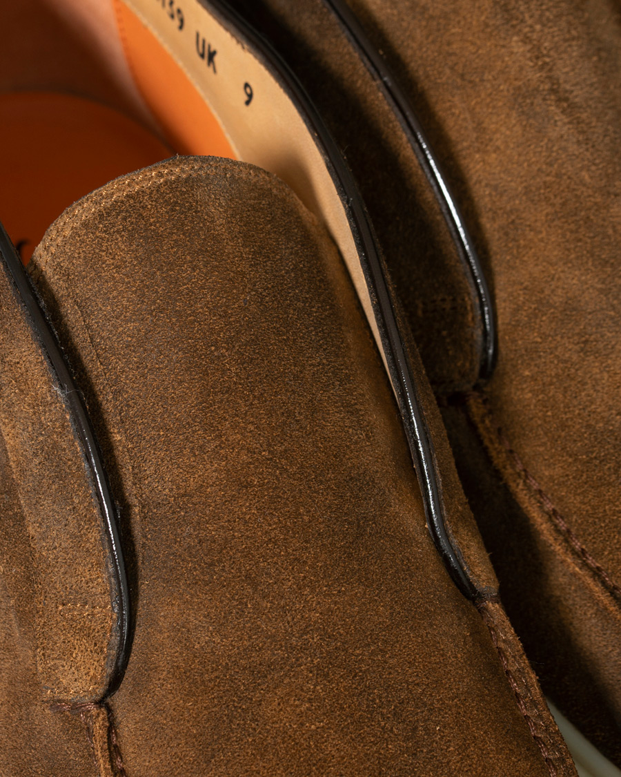 Herre | Santoni Yalta Summer Loafer Brown Suede | Santoni | Yalta Summer Loafer Brown Suede