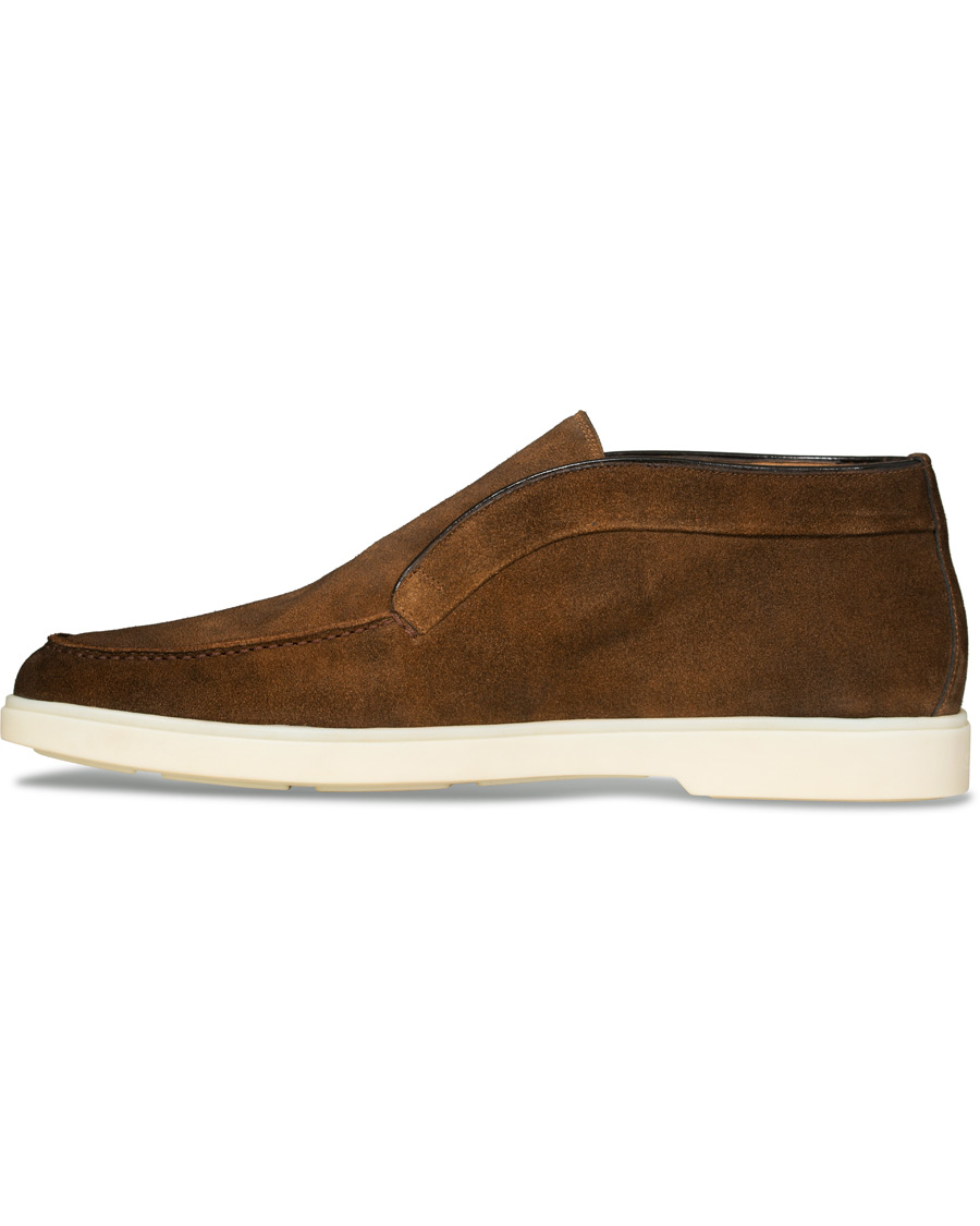Herre | Santoni Yalta Summer Loafer Brown Suede | Santoni | Yalta Summer Loafer Brown Suede