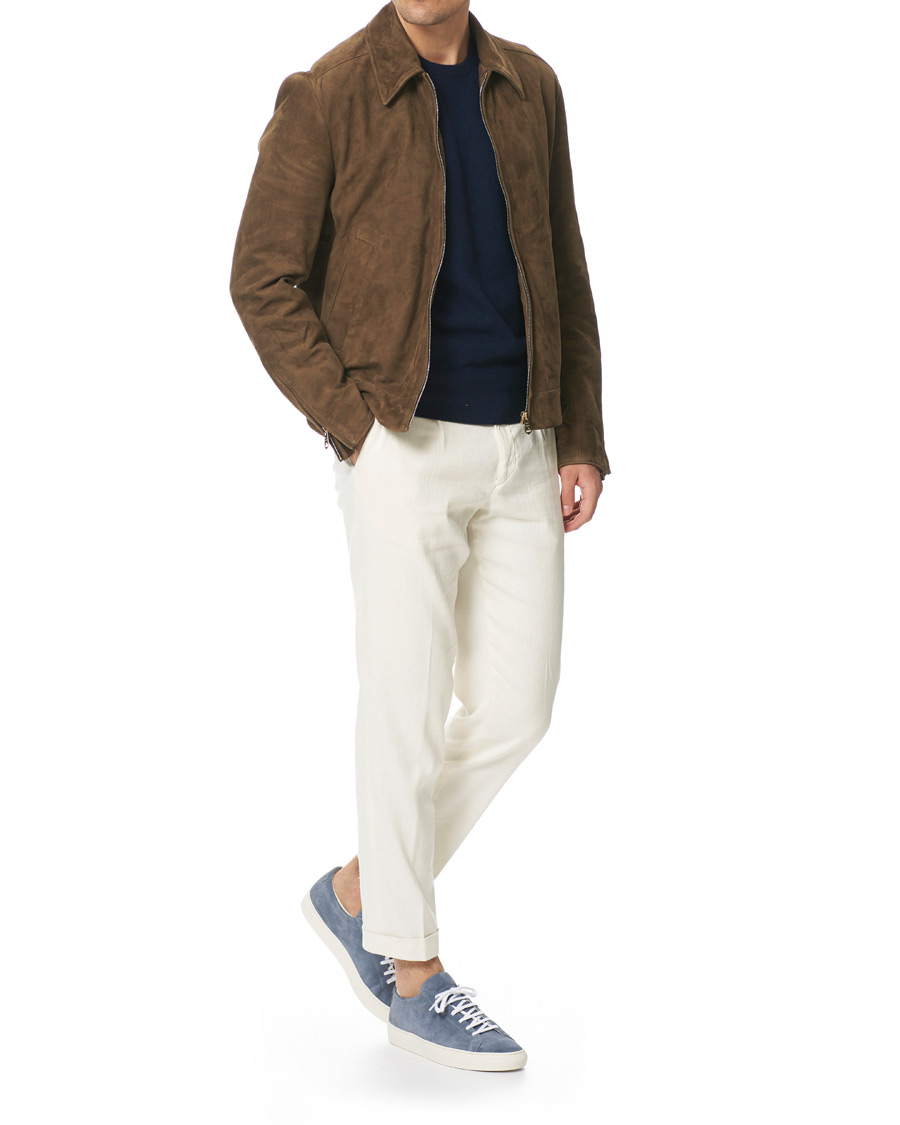 Herre | Common Projects Original Achilles Sneakers Blue Suede | Common Projects | Original Achilles Sneakers Blue Suede
