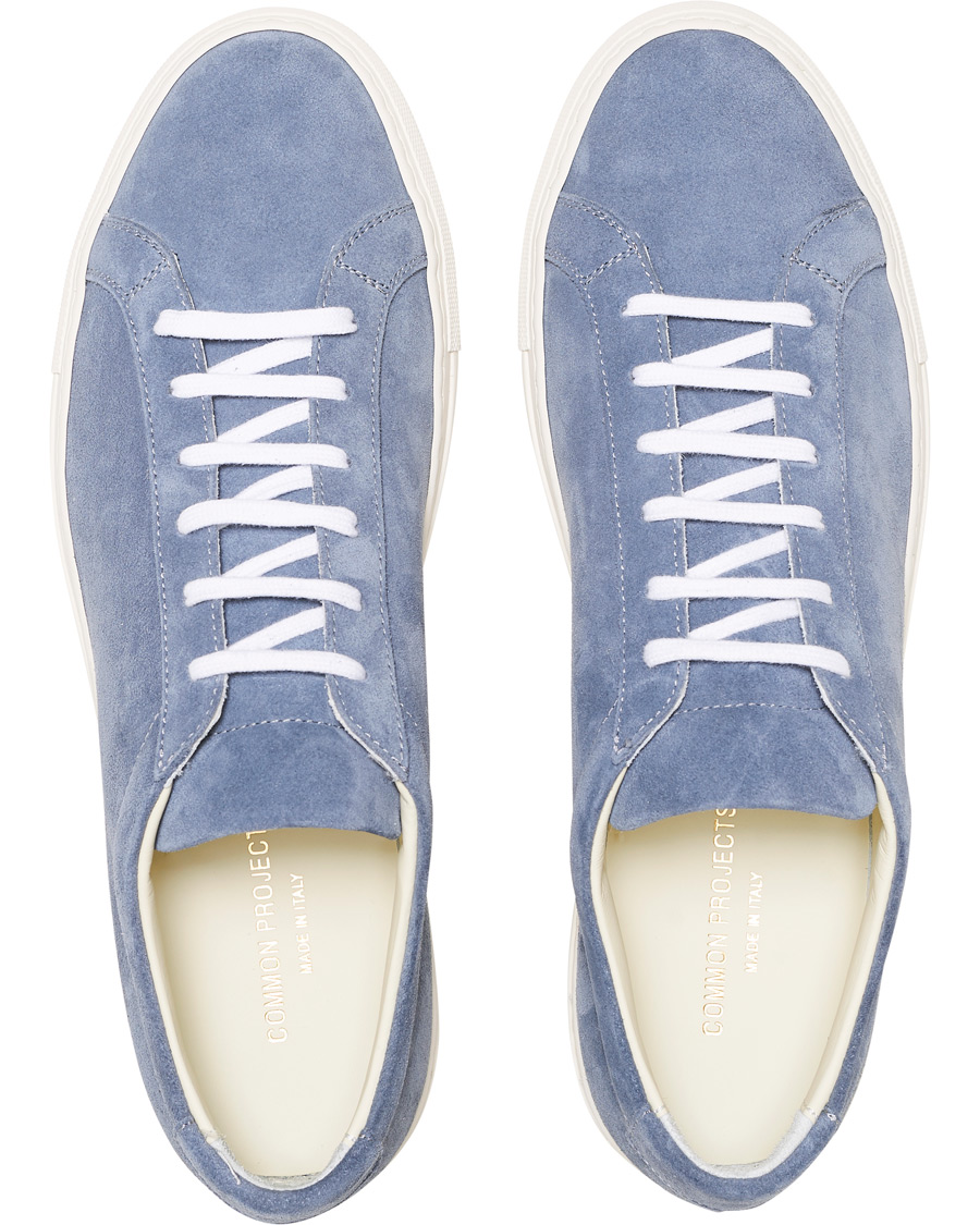 Herre | Common Projects Original Achilles Sneakers Blue Suede | Common Projects | Original Achilles Sneakers Blue Suede