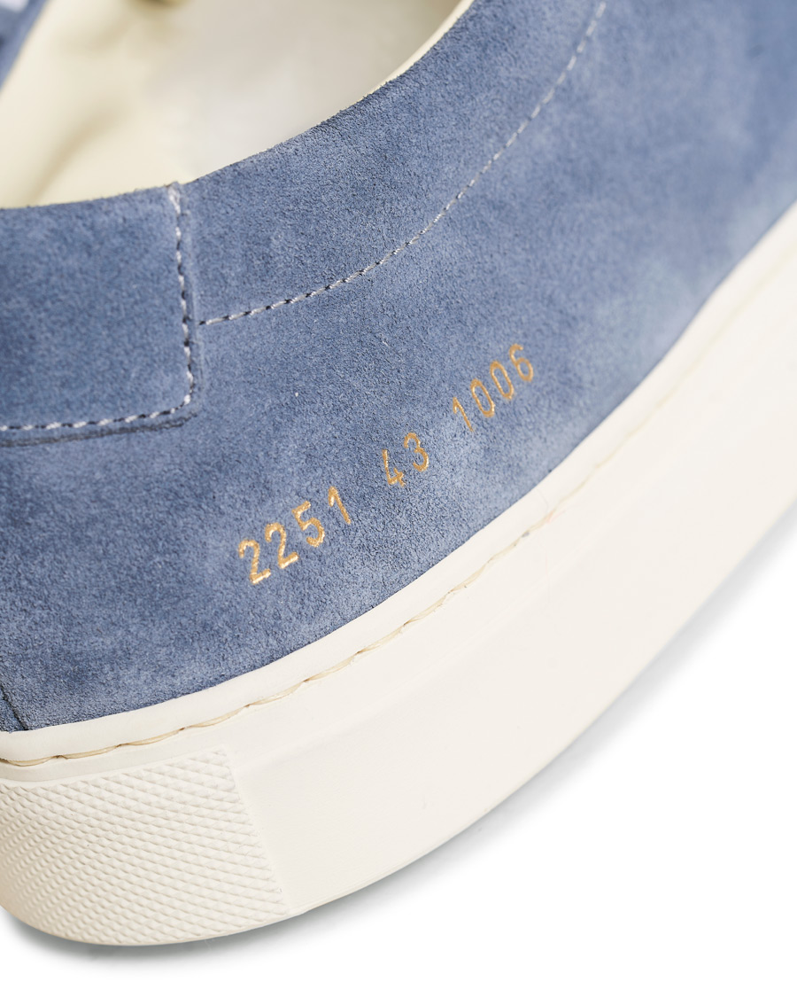 Herre | Common Projects Original Achilles Sneakers Blue Suede | Common Projects | Original Achilles Sneakers Blue Suede