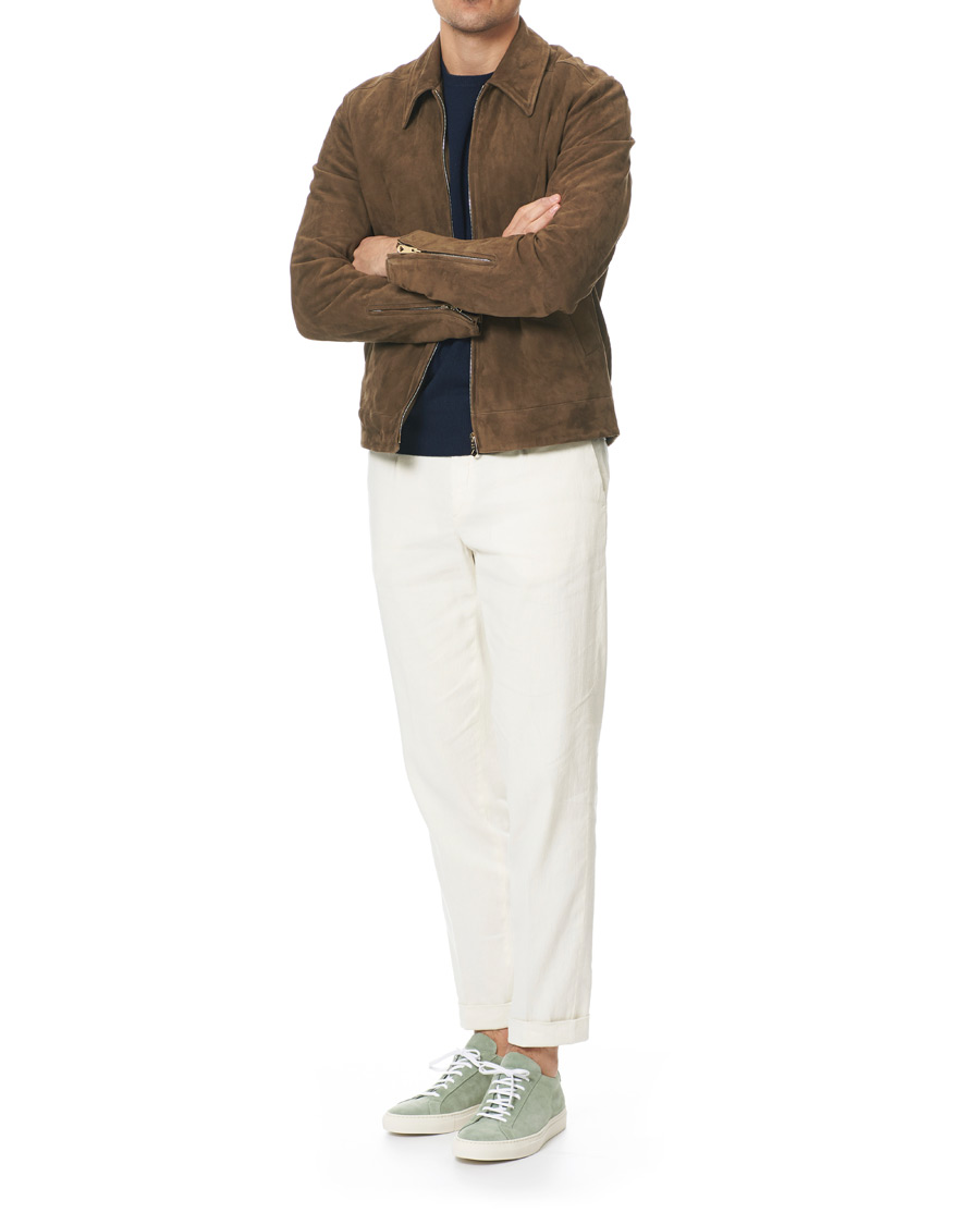 Herre | Common Projects Original Achilles Sneakers Green Suede | Common Projects | Original Achilles Sneakers Green Suede