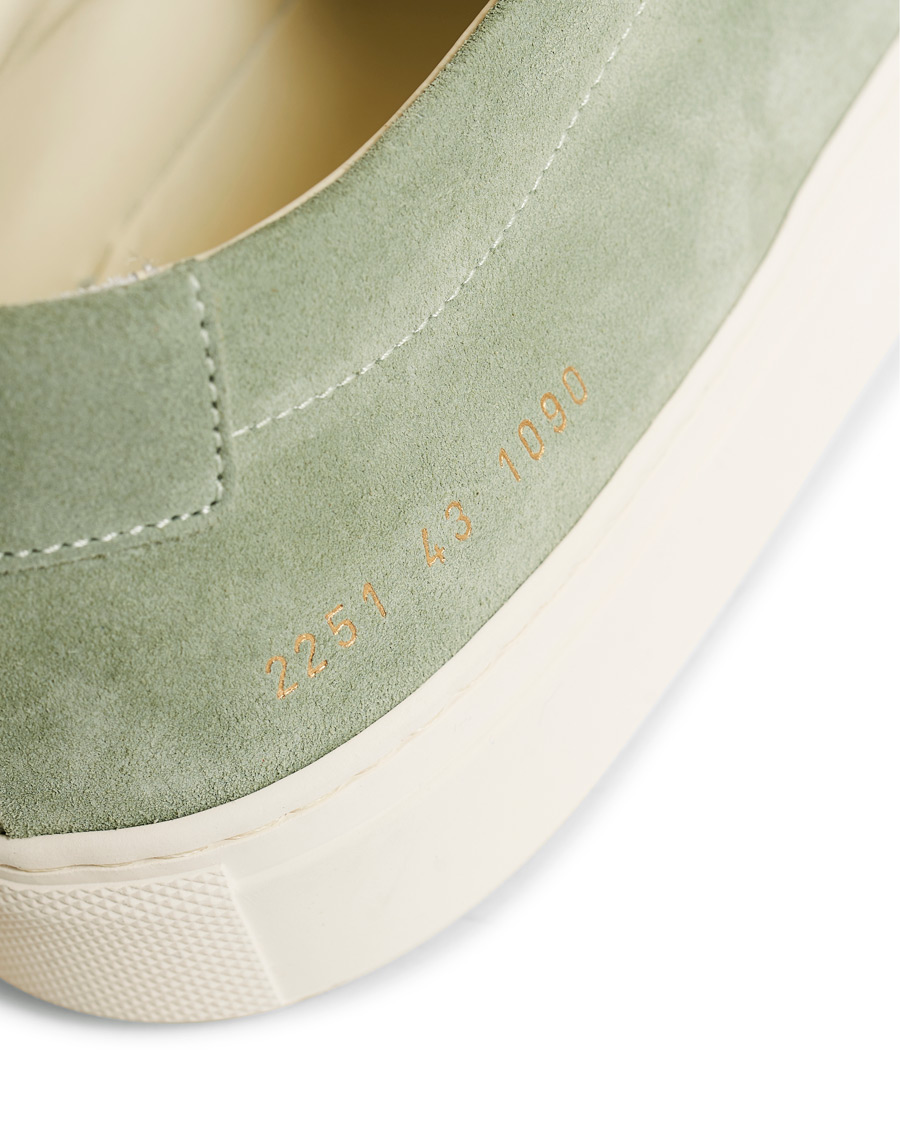 Herre | Common Projects Original Achilles Sneakers Green Suede | Common Projects | Original Achilles Sneakers Green Suede