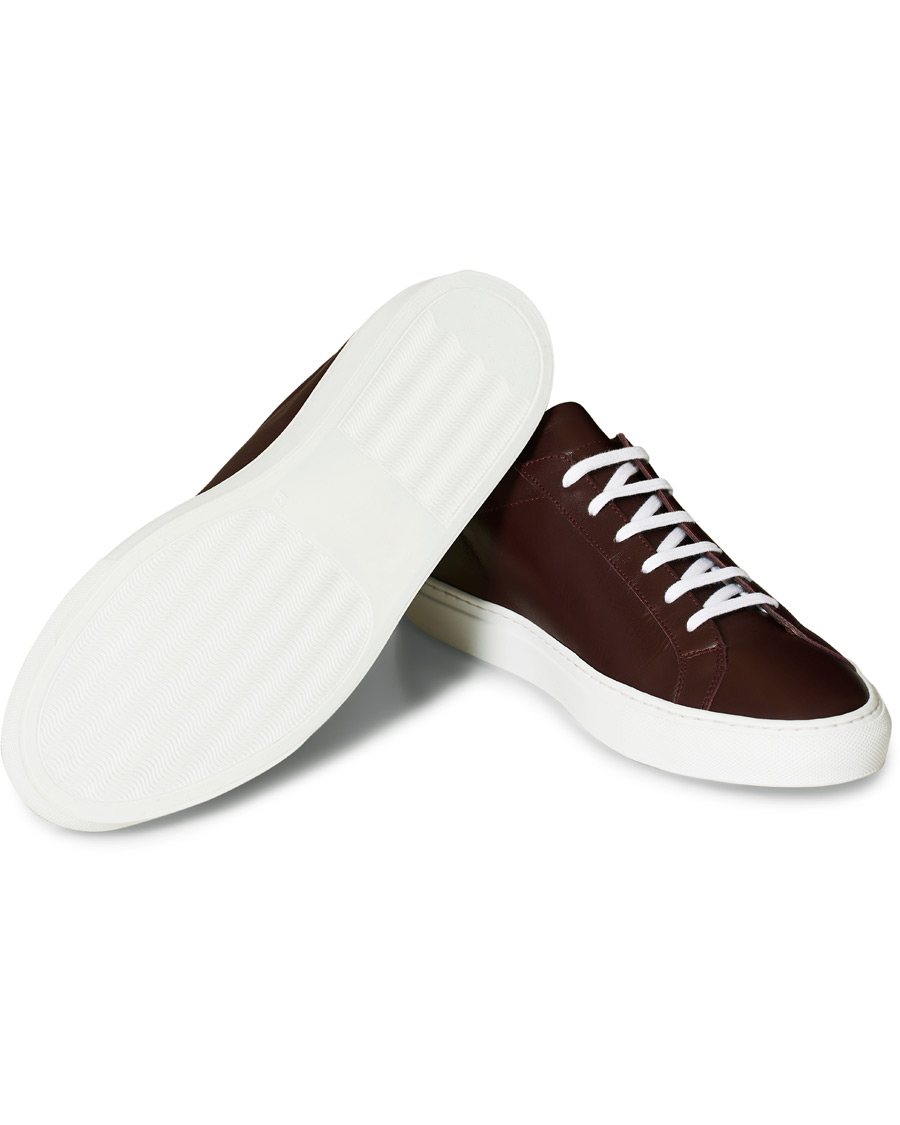 Herre | Common Projects Original Achilles Sneakers Bordeaux Calf | Common Projects | Original Achilles Sneakers Bordeaux Calf