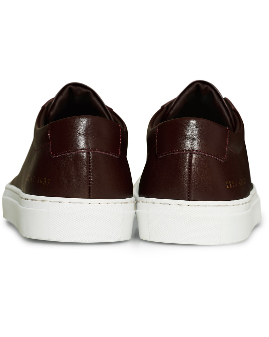 Herre | Common Projects Original Achilles Sneakers Bordeaux Calf | Common Projects | Original Achilles Sneakers Bordeaux Calf