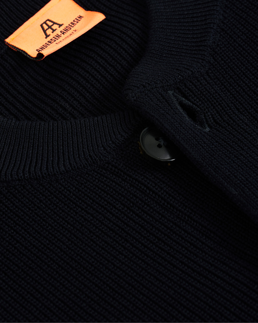 Herre | Gensere | Andersen-Andersen | Organic Cotton Skipper Jacket Navy Blue