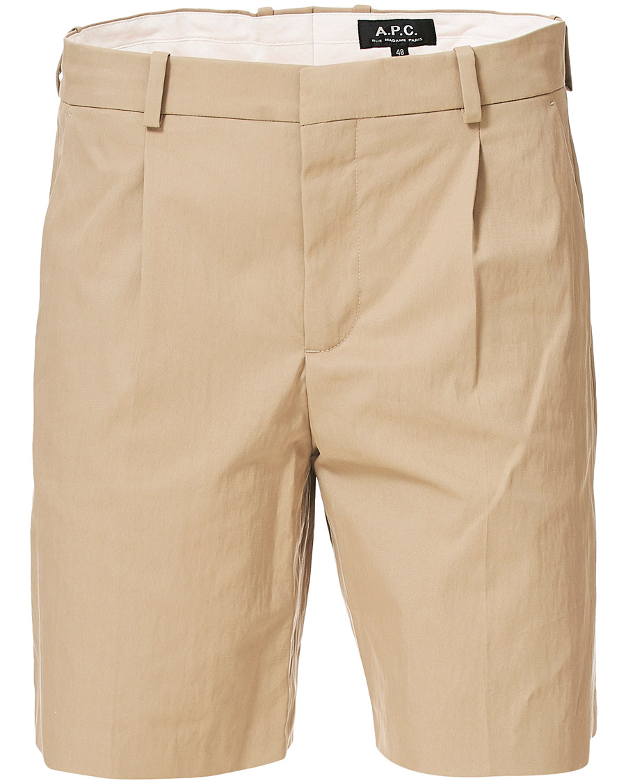 Herre | Shorts | A.P.C. | Terry Gabardine Technique Shorts Beige