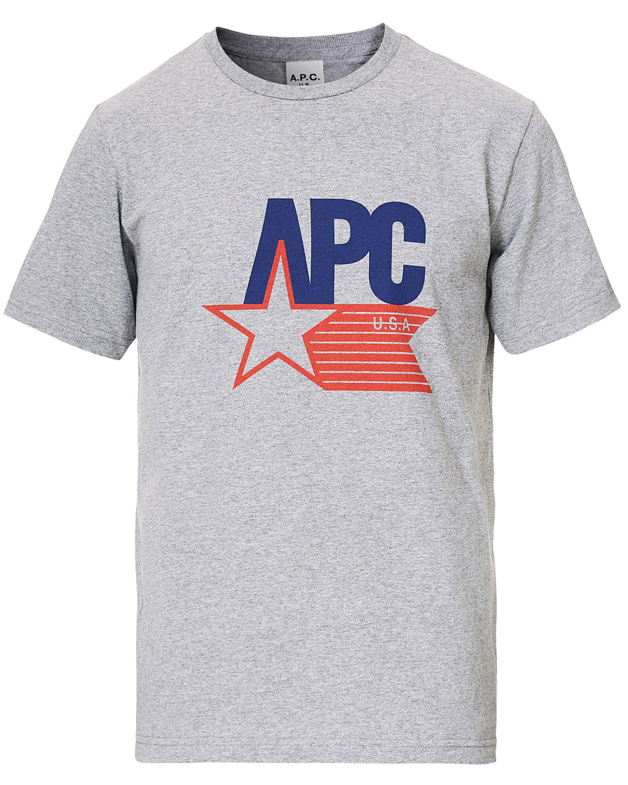 Herre | T-Shirts | A.P.C. | Cornelius US T-shirt Gris Chine