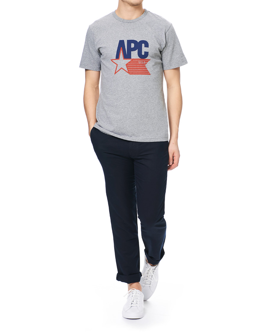 Herre | T-Shirts | A.P.C. | Cornelius US T-shirt Gris Chine