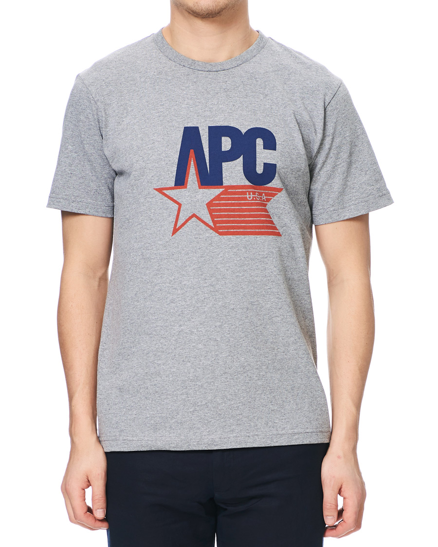 Herre | T-Shirts | A.P.C. | Cornelius US T-shirt Gris Chine