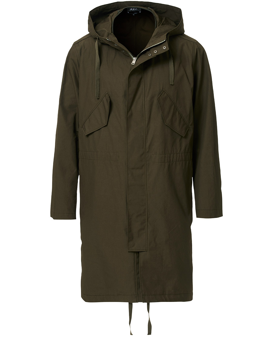 Herre | Jakker | A.P.C. | A.P.C Benett Fishtail Parka Kaki Militaire