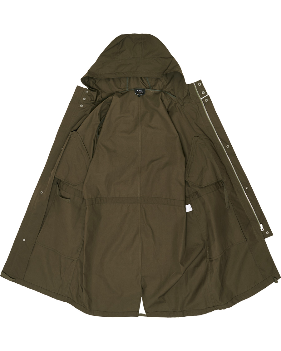 Herre | Jakker | A.P.C. | A.P.C Benett Fishtail Parka Kaki Militaire