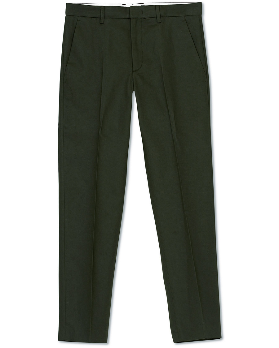Herre | Bukser | A.P.C. | Rapha Cotton/Linen Gabardine Trousers Kaki Militaire