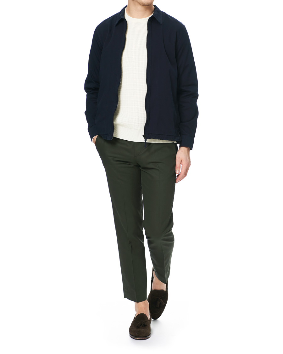 Herre | Bukser | A.P.C. | Rapha Cotton/Linen Gabardine Trousers Kaki Militaire