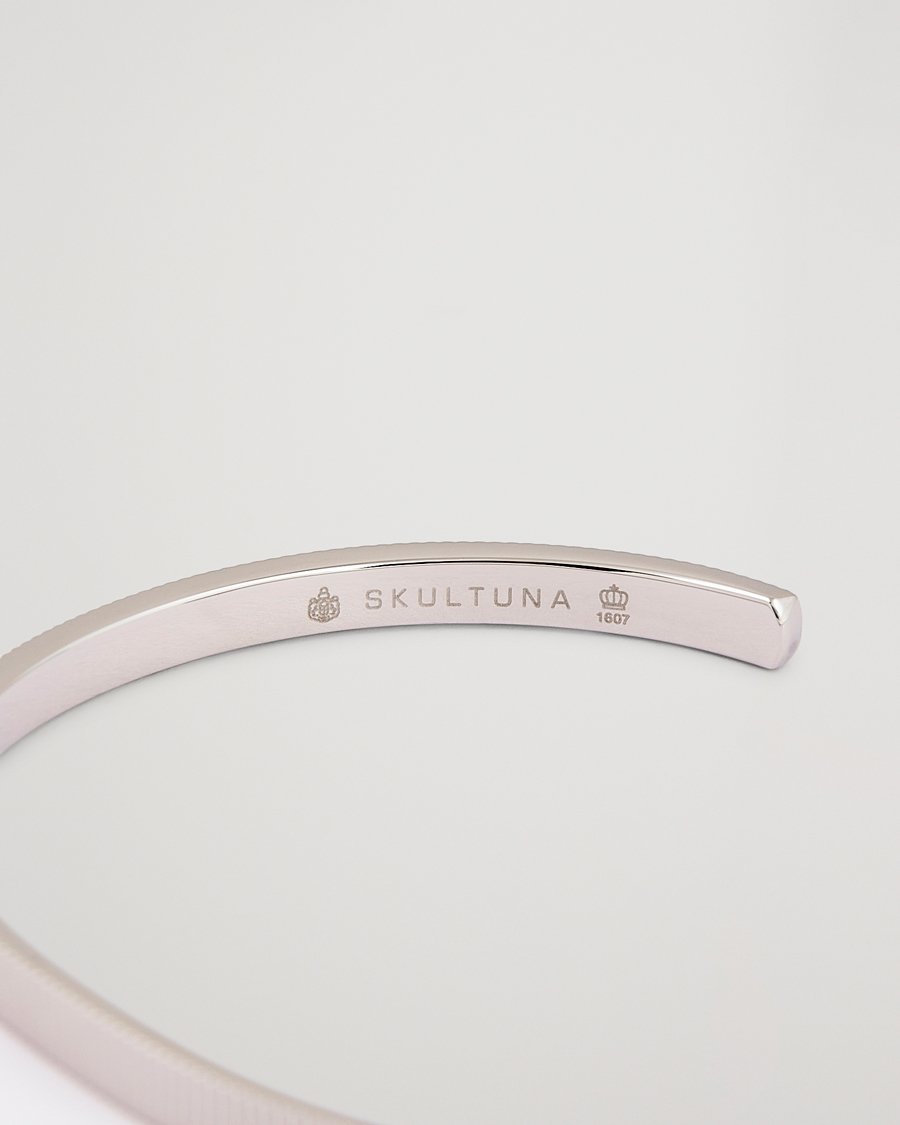 Herre | Armbånd | Skultuna | Ribbed Cuff Polished Steel