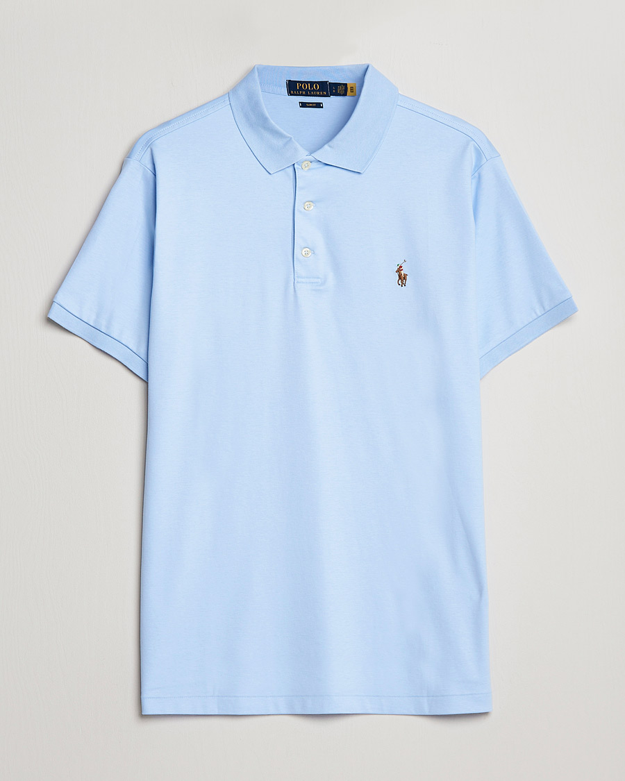 Herre | Pikéer | Polo Ralph Lauren | Slim Fit Pima Cotton Polo Office Blue