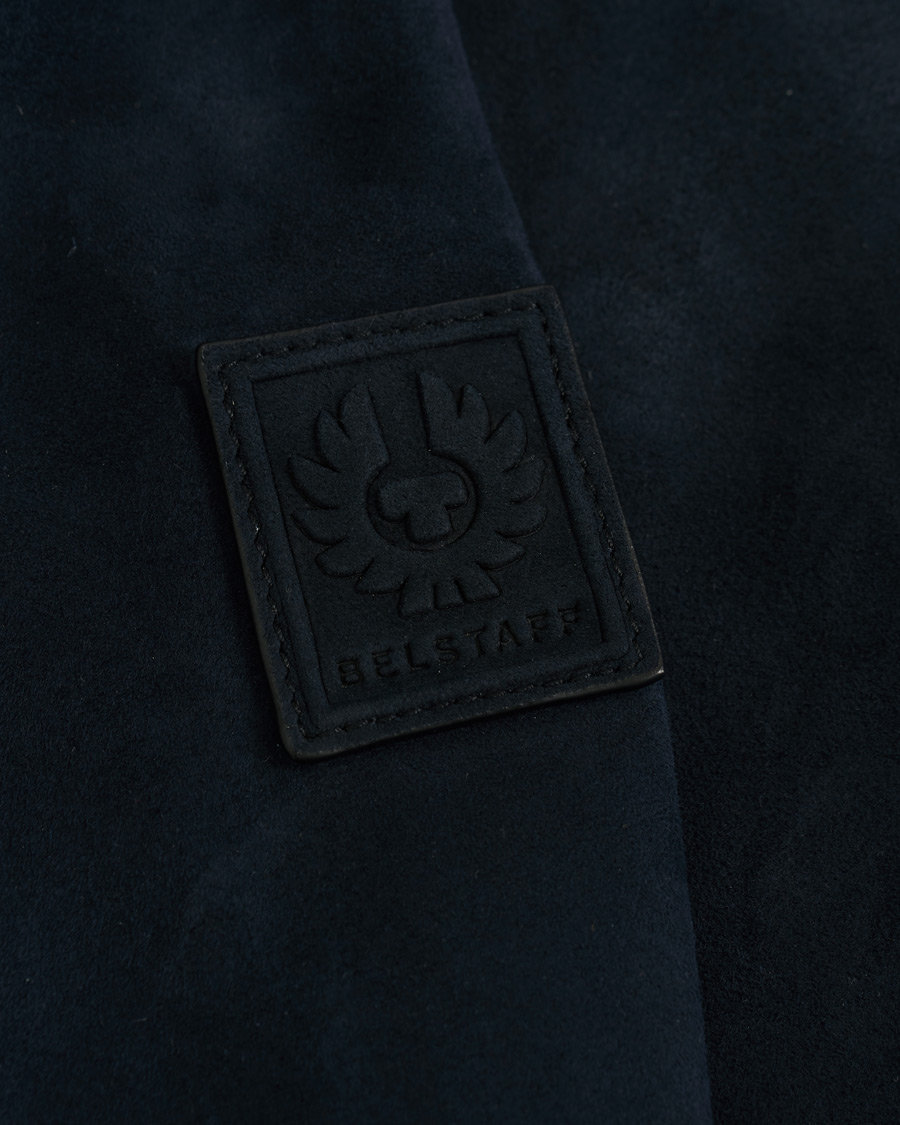 Herre | Jakker | Belstaff | Harbour Suede Bomber Jacket Dark Ink