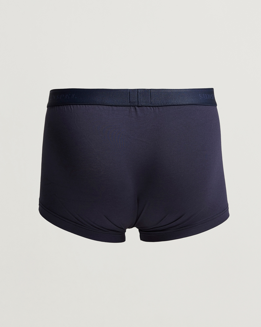 Herre | Trunks | Sunspel | 2-Pack Cotton Stretch Trunk Navy