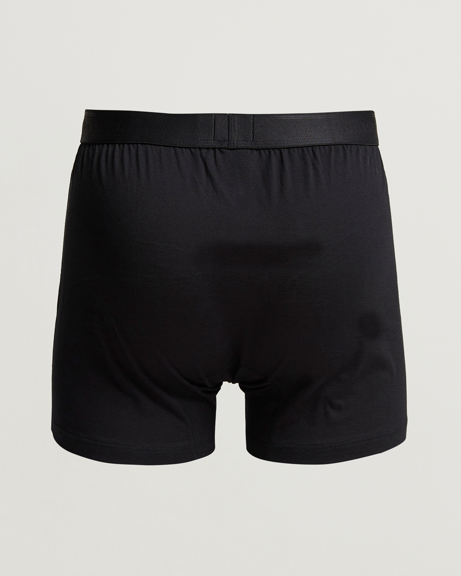 Herre | Undertøy | Sunspel | Superfine Two Button Cotton Black