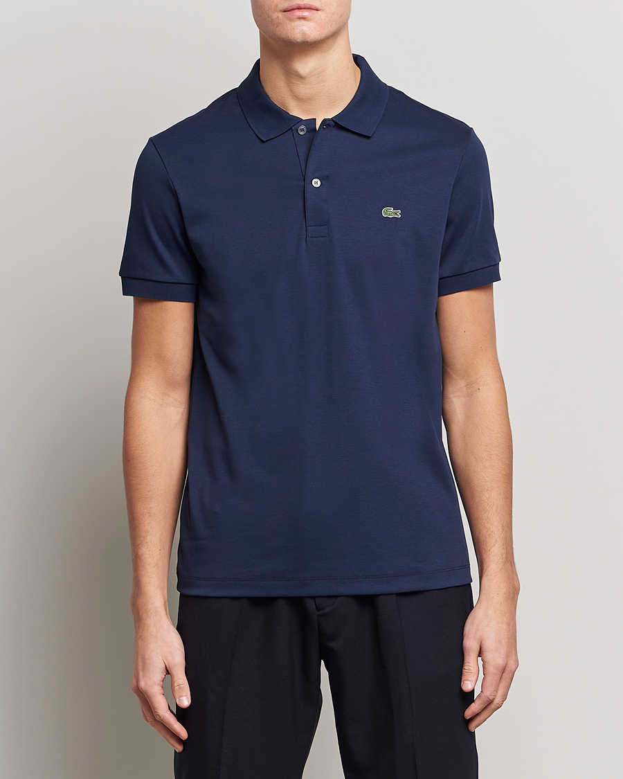 Herre | Pikéer | Lacoste | Pima Interlock Piké Navy