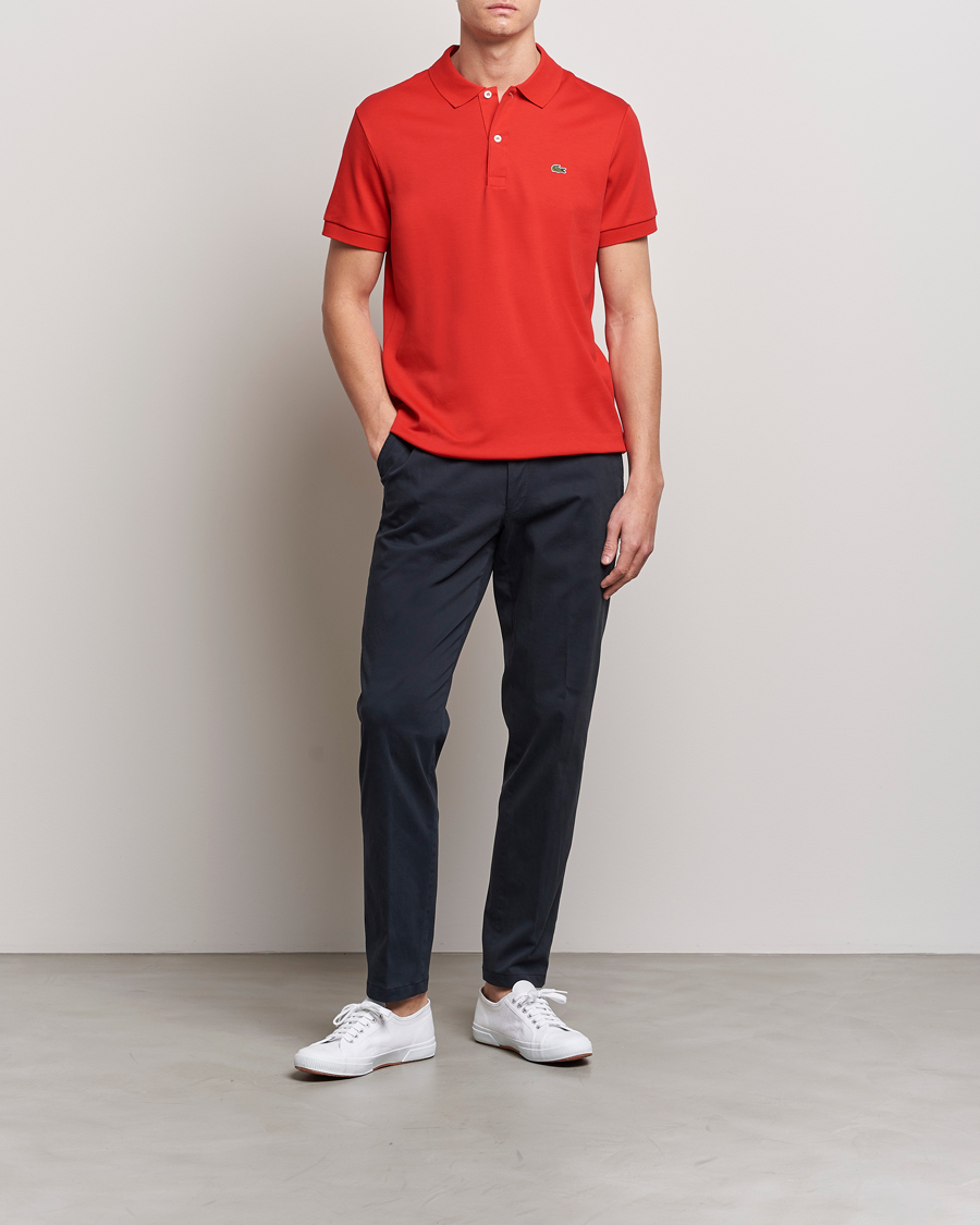 Herre | Pikéer | Lacoste | Pima Interlock Piké Red