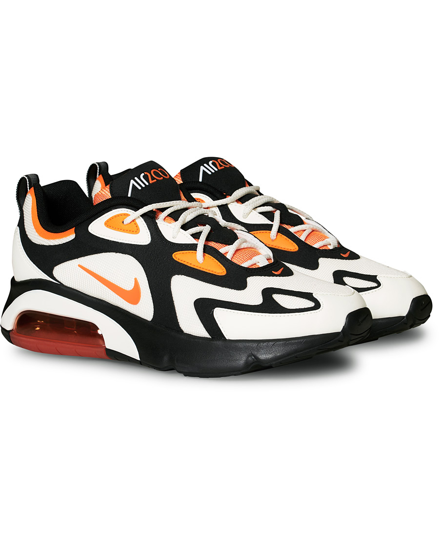 Herre | Nike Air Max 200 Sneaker Black/Magma Orange | Nike | Air Max 200 Sneaker Black/Magma Orange