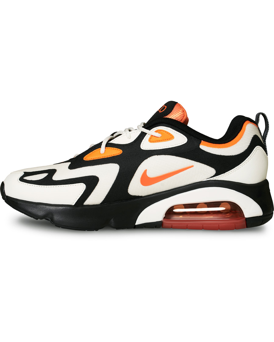 Herre | Nike Air Max 200 Sneaker Black/Magma Orange | Nike | Air Max 200 Sneaker Black/Magma Orange