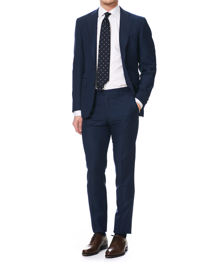 Herre | Dresser | Canali | Capri Wool Suit Navy