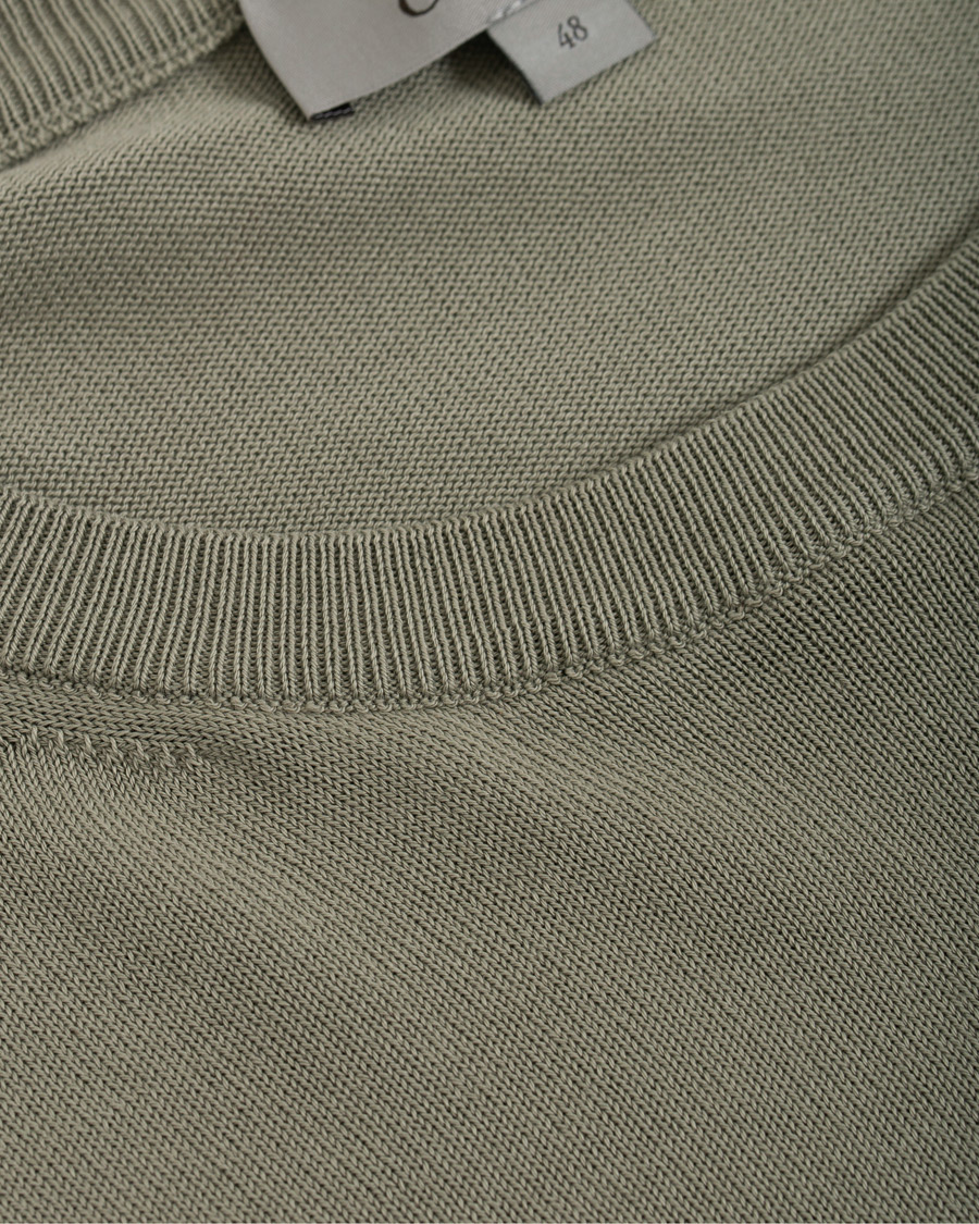 Herre | Gensere | Canali | Cotton Crew Neck Sage