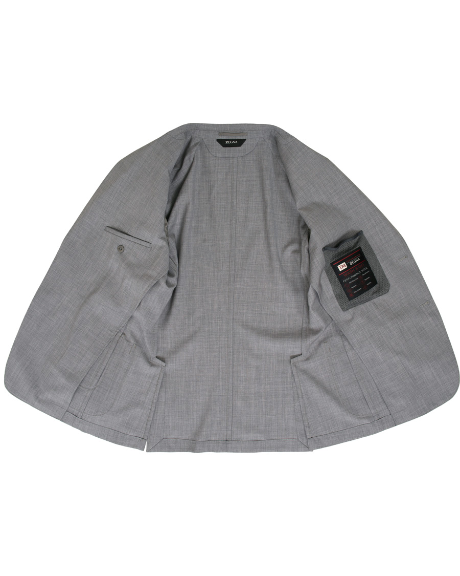 Herre | Dresser | Z Zegna | Techmerino Washable Wool Suit Light Grey