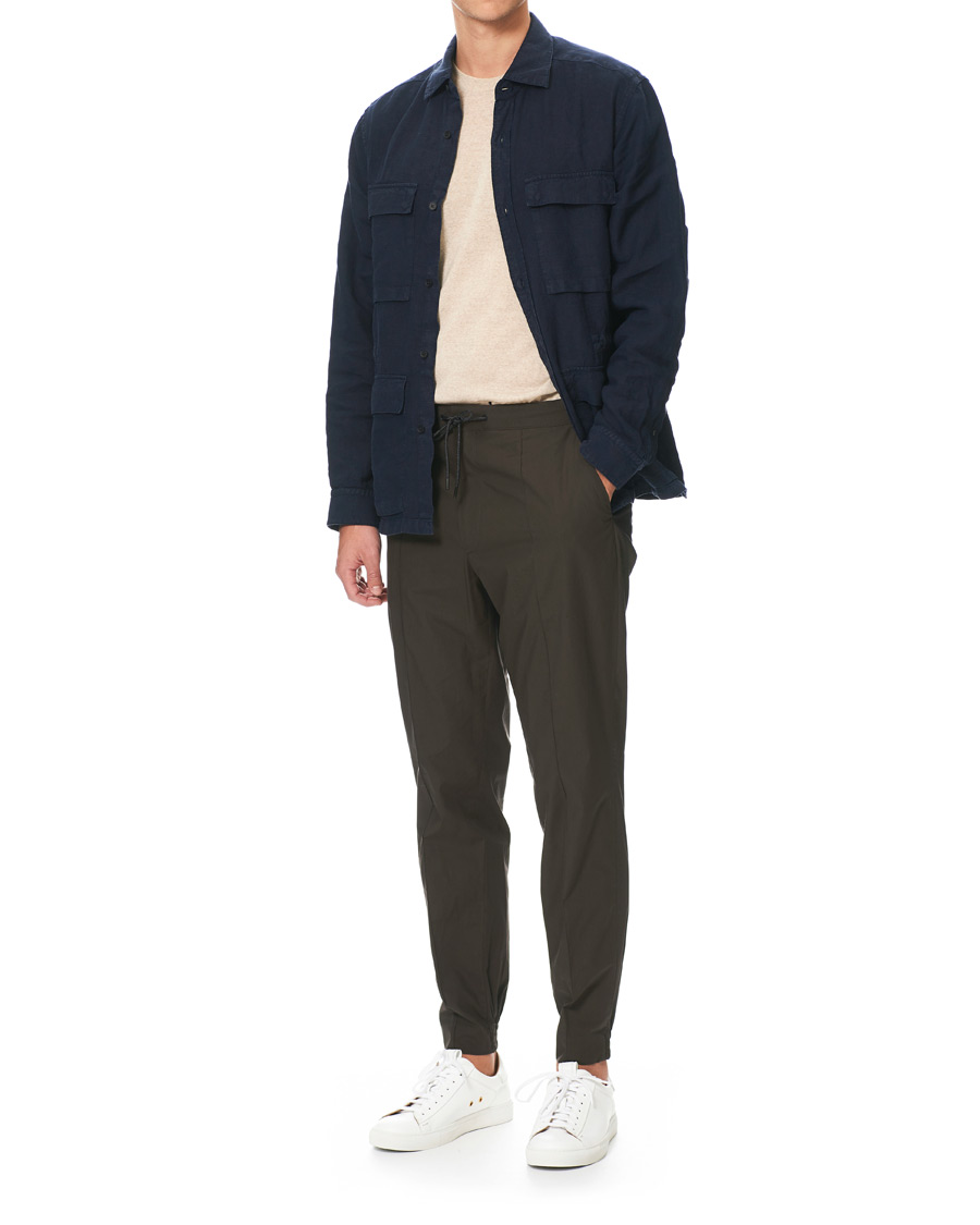 Herre | Jakker | Z Zegna | Sahariana Linen Overshirt Navy