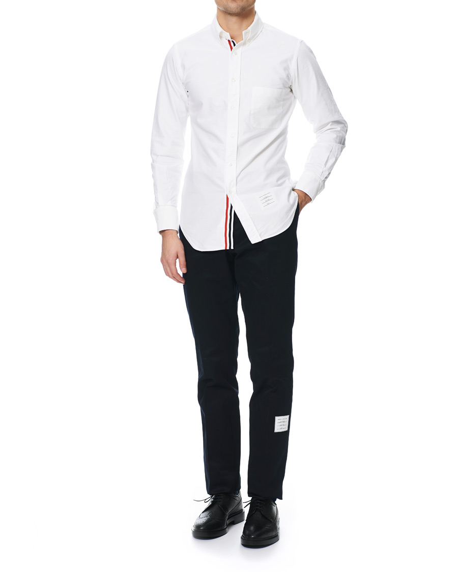 Herre | Skjorter | Thom Browne | Contrast Oxford Button Down Shirt White