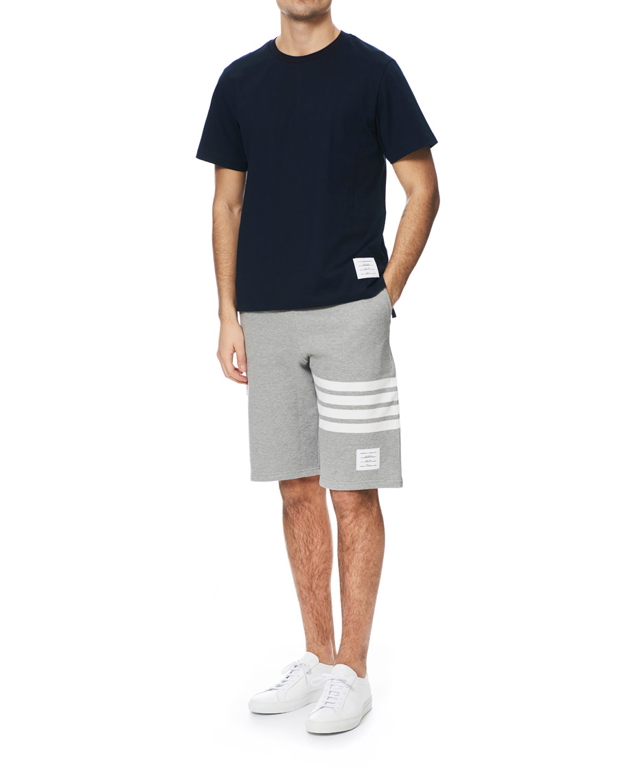 Herre | T-Shirts | Thom Browne | Side Slit Short Sleeve T-Shirt Navy