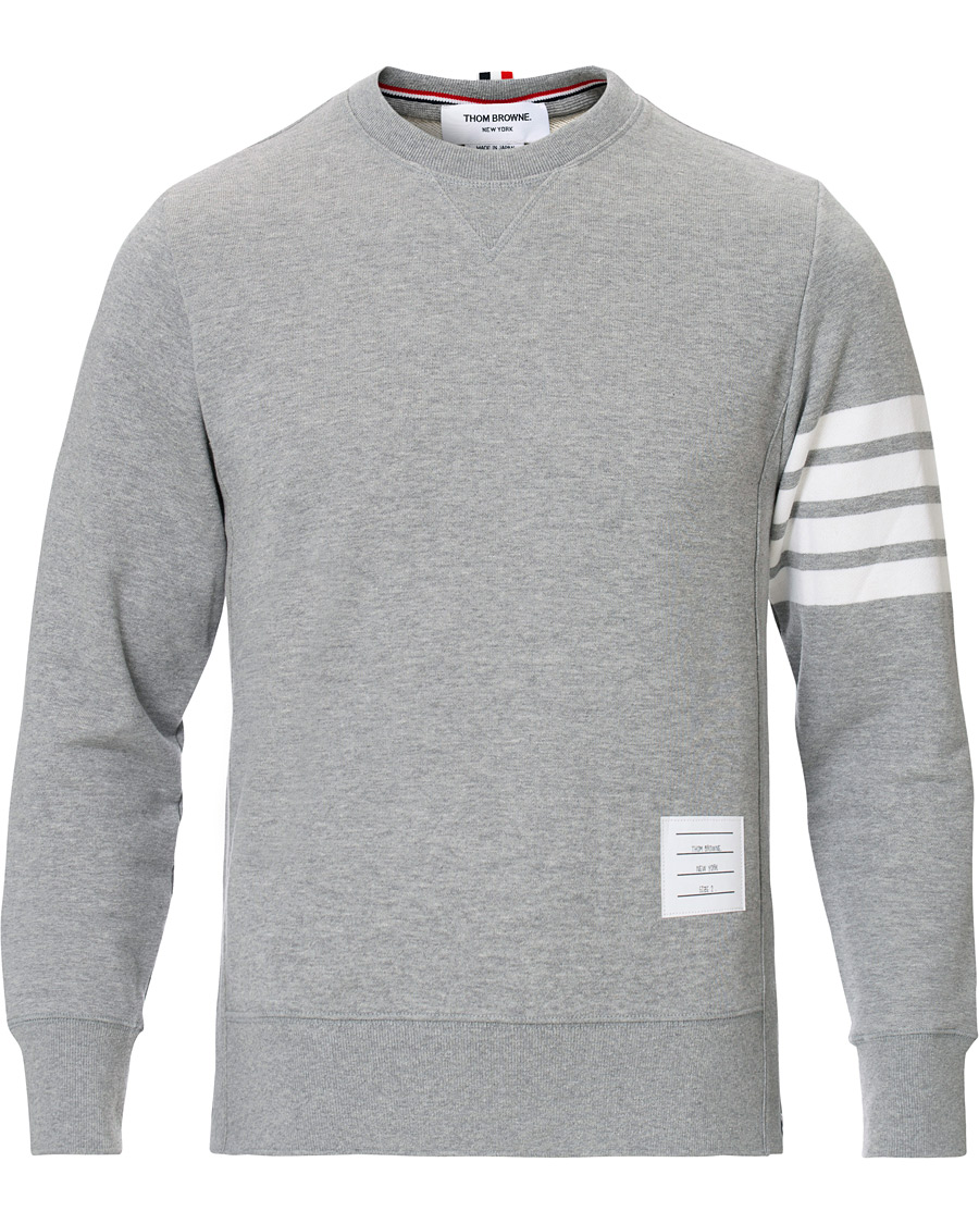 Herre | Gensere | Thom Browne | 4 Bar Loopback Sweatshirt Light Grey