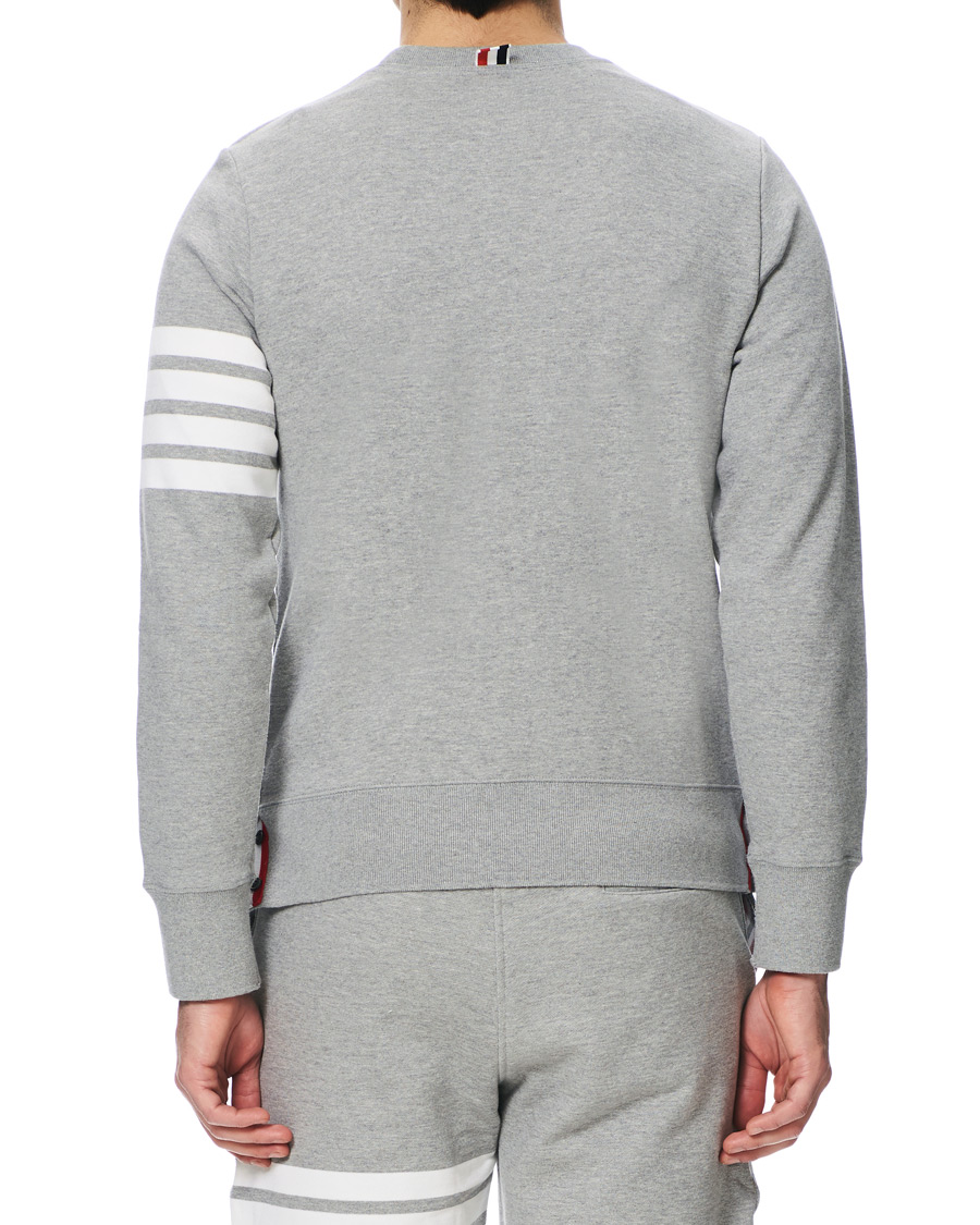 Herre | Gensere | Thom Browne | 4 Bar Loopback Sweatshirt Light Grey