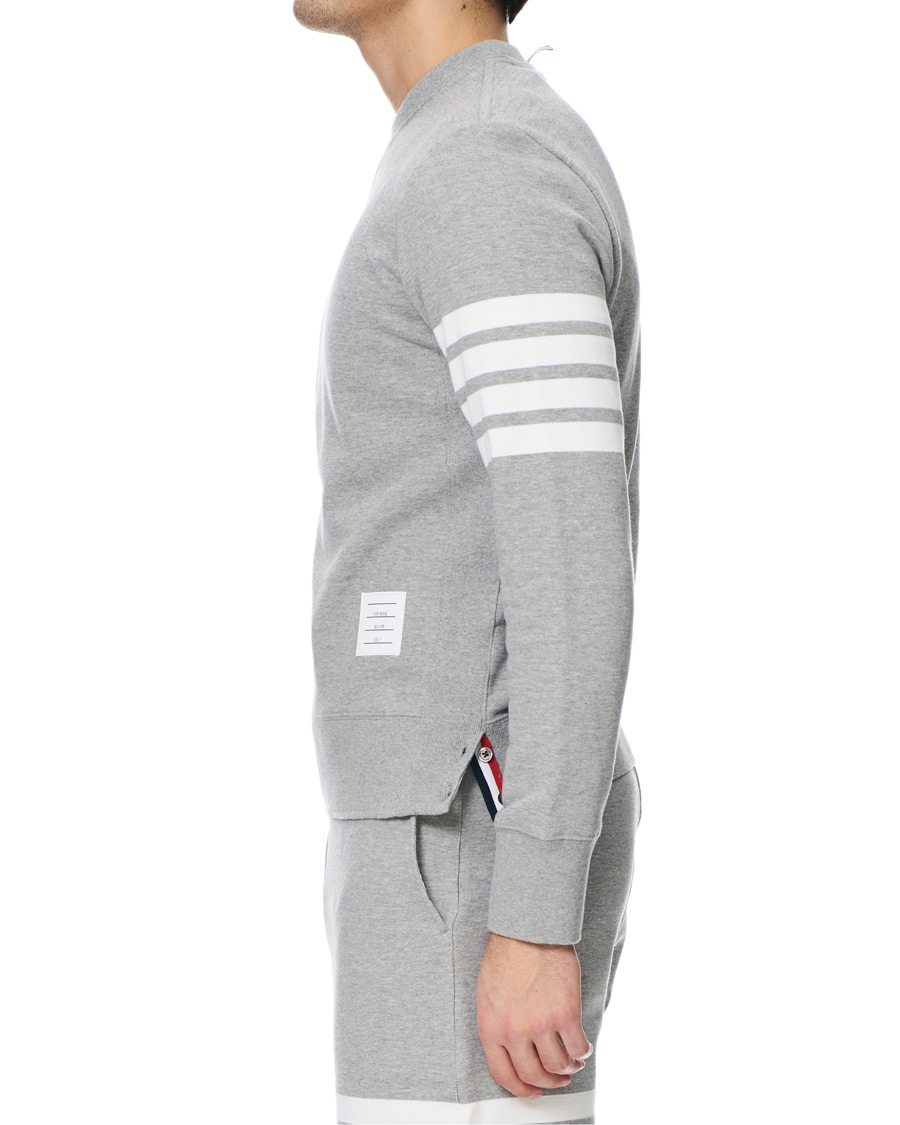 Herre | Gensere | Thom Browne | 4 Bar Loopback Sweatshirt Light Grey