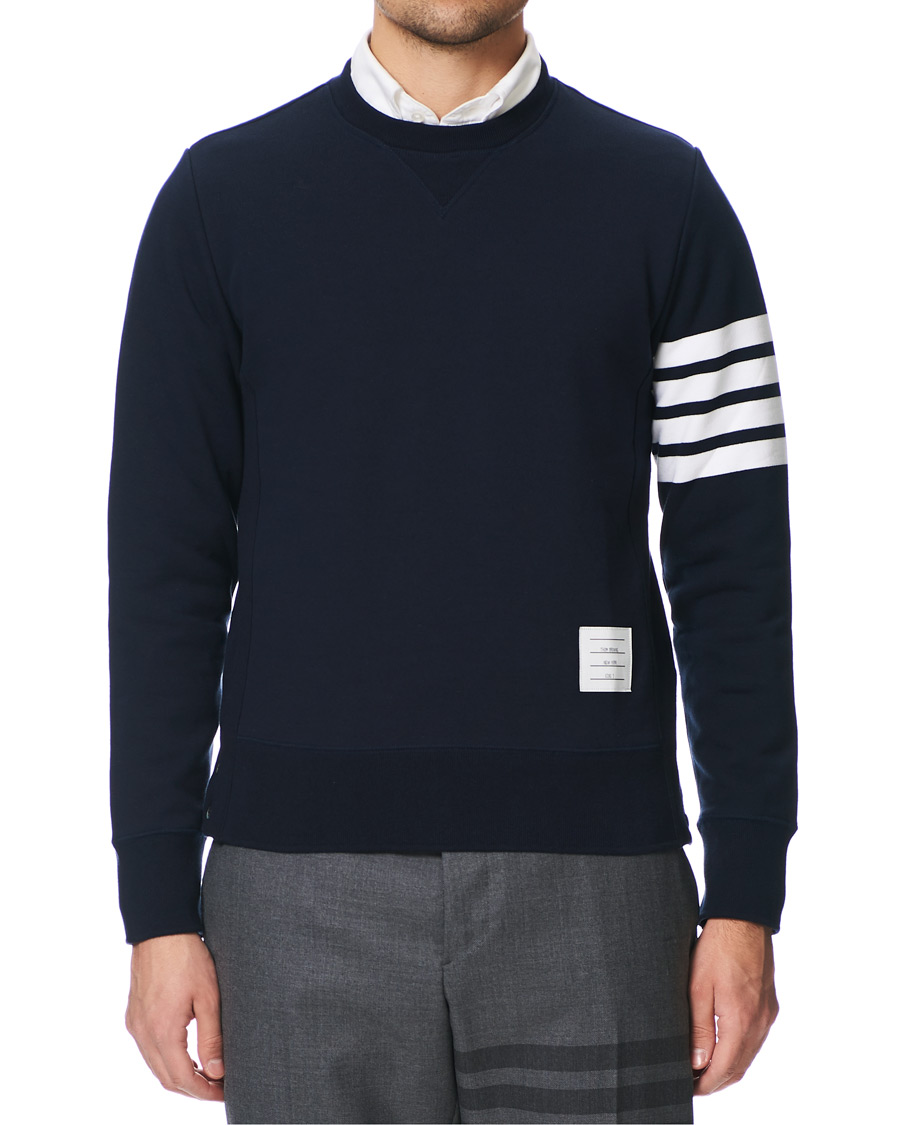 Herre | Gensere | Thom Browne | 4 Bar Classic Sweatshirt Navy