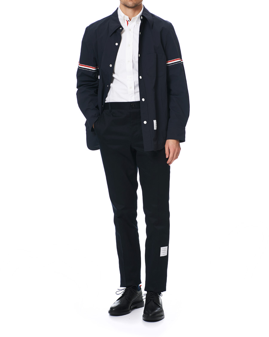 Herre | Jakker | Thom Browne | Armband Shell Nylon Shirt Jacket Navy