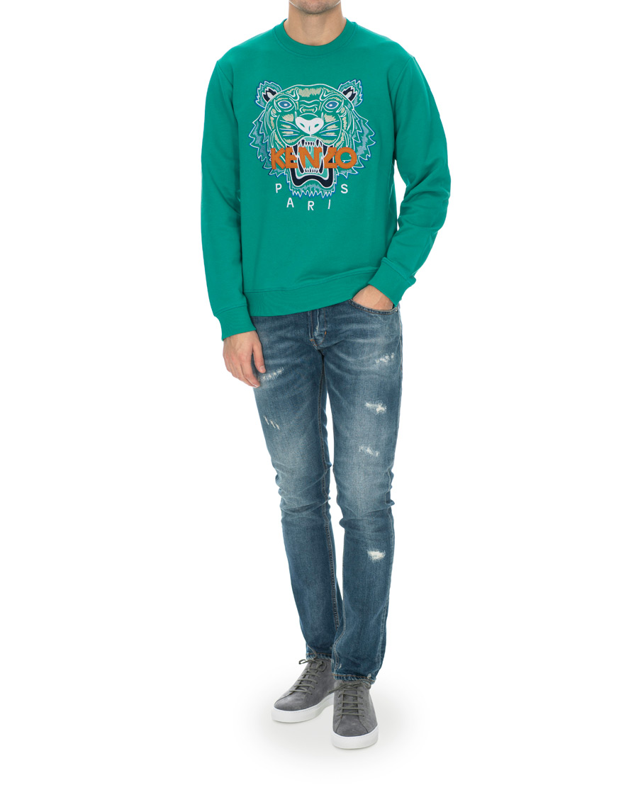 Herre | Gensere | KENZO | Tiger Classic Crew Neck Sweatshirt Green