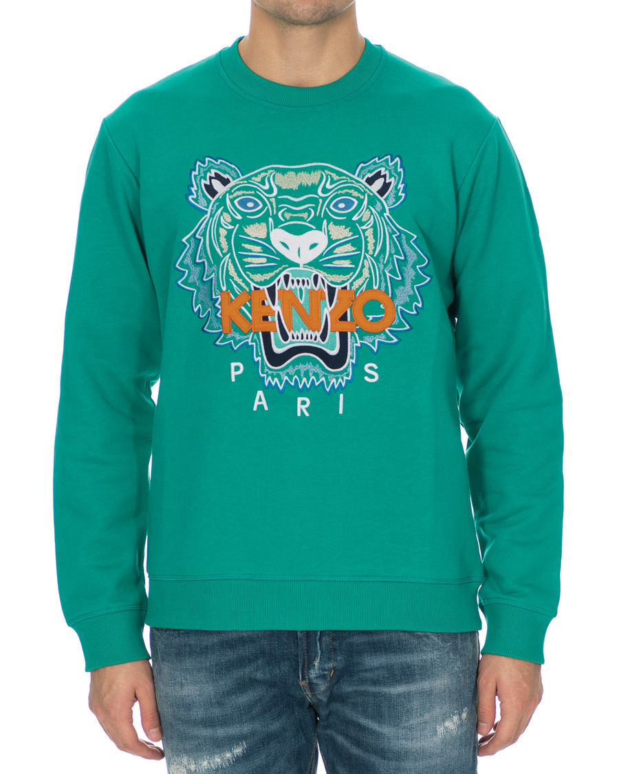Herre | Gensere | KENZO | Tiger Classic Crew Neck Sweatshirt Green