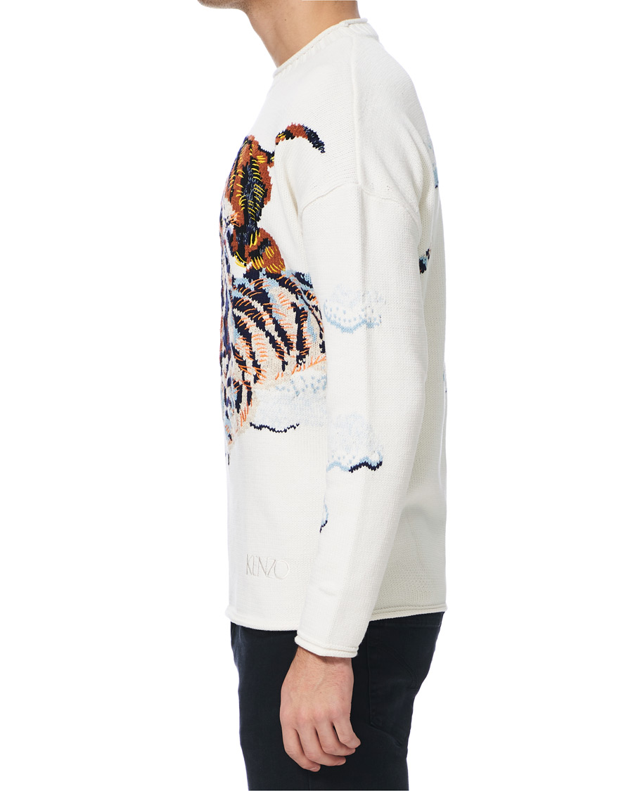 Herre | Gensere | KENZO | Tiger Cloud Crew Neck Jumper Ecru