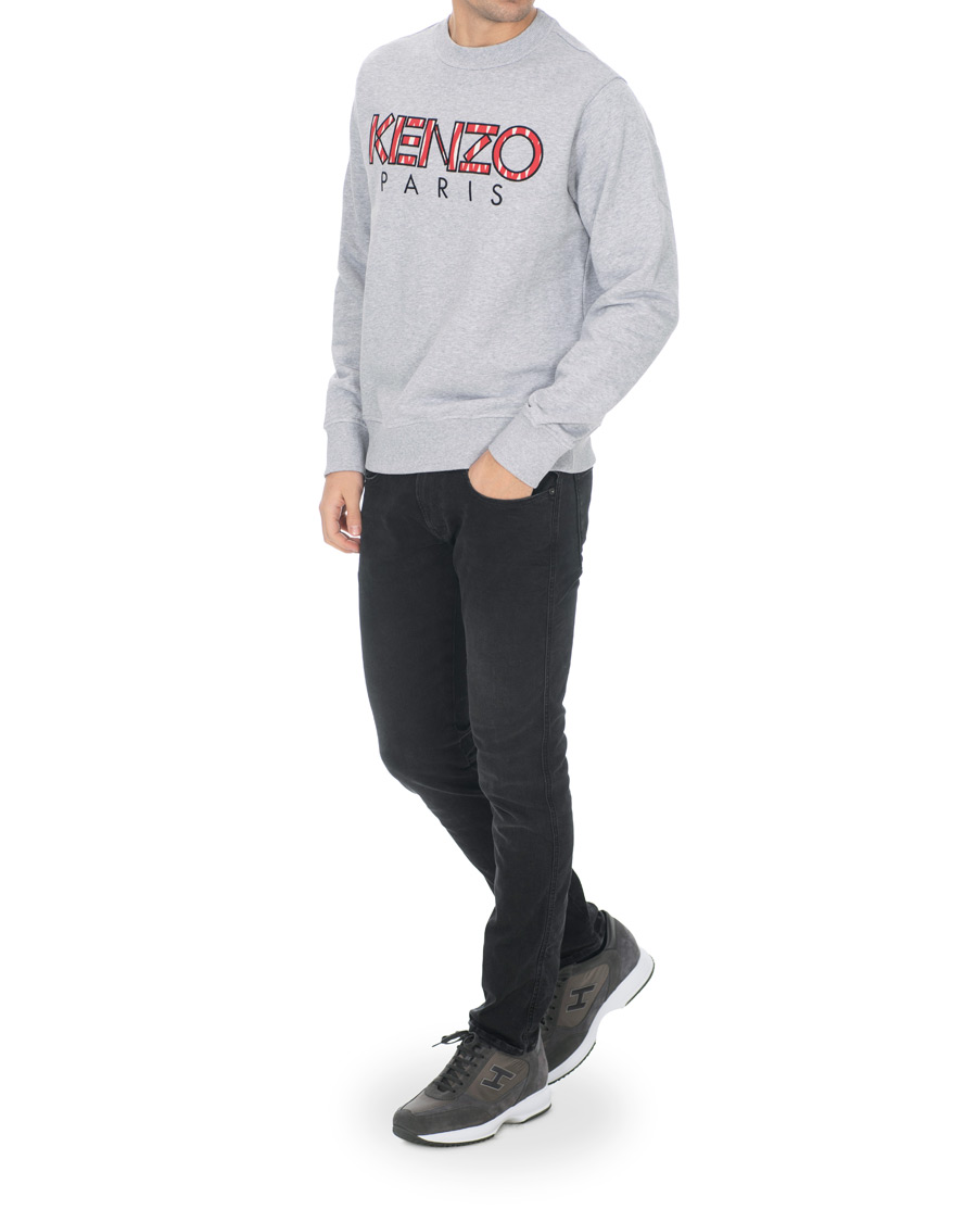 Herre | Gensere | KENZO | Paris Crew Neck Sweatshirt Grey Melange